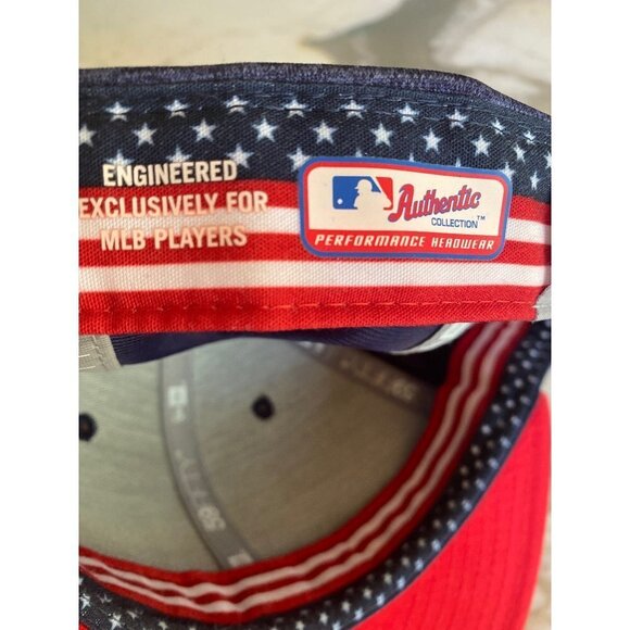 New Era Chicago Cubs 59Fifty Fitted Patriotic Stars & Stripes American Hat Cap S - Picture 6 of 8